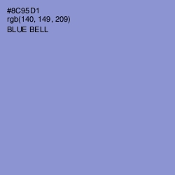 #8C95D1 - Blue Bell Color Image